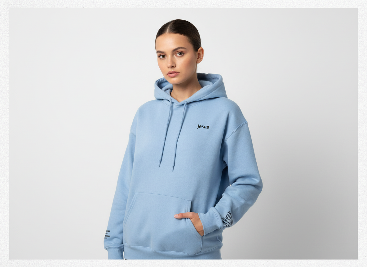 Jesus Hoodie | light blue